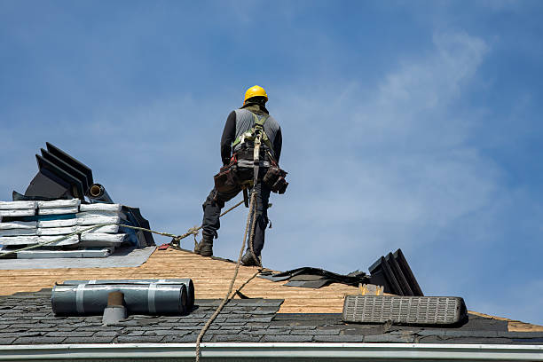 Professional Gutter Installation technician working in Piney Fork, OH